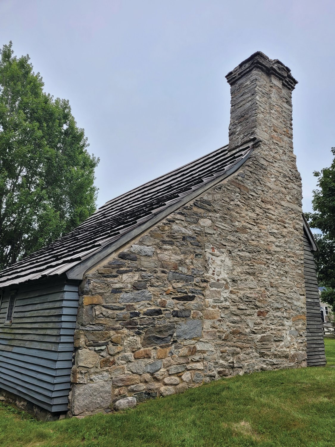 STONE-ENDER: The Clemence-Irons House is a rare surviving ‘stone-ender,’ a type of architecture used by New England’s earliest European settlers. Most houses of this type burned during King Phillip’s War.